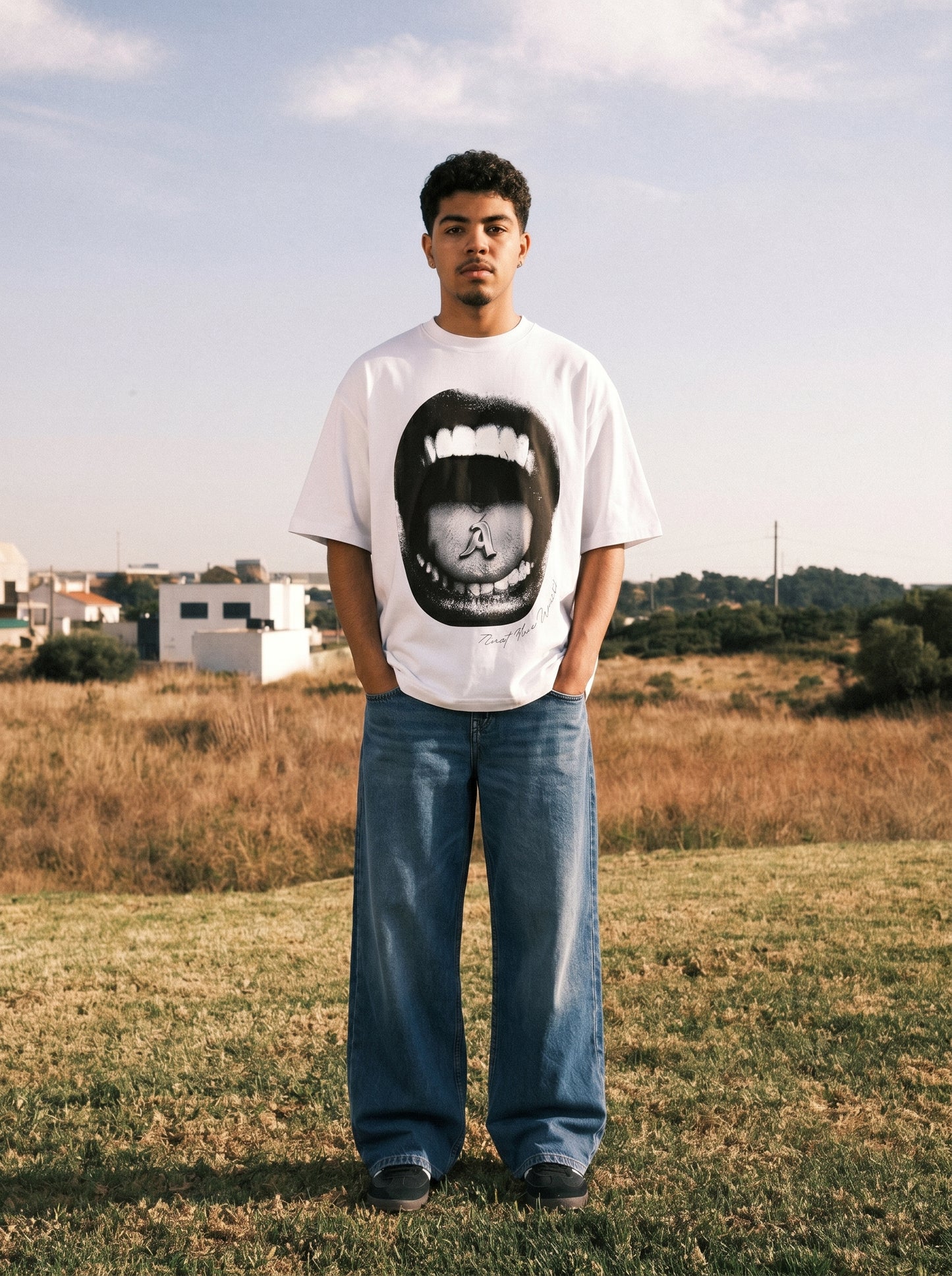Scream White Tee